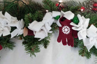 White Fleece Christmas Garland