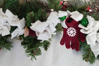 White Fleece Christmas Garland