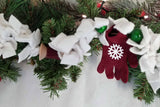 White Fleece Christmas Garland