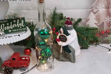 Believe Wine Bottle With Fairy Lights and Ornaments, Battery Lights Christmas Decoration