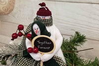 Together Forever Snow Couple, Snowman Decoration, Holiday Snowman Couple