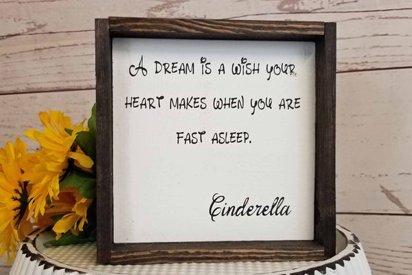 Cinderella Dreams - Nursery Decor, Girl Bedroom Wall Art