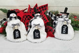 Floppy Small Snowman Farmhouse Black and White