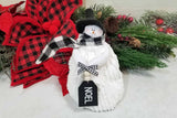 Floppy Small Snowman Farmhouse Black and White