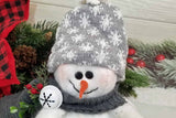 Wonderful Sitting Fabric Snowman - Holiday Decoration