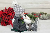 Wonderful Sitting Fabric Snowman - Holiday Decoration