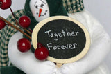 Together Forever Snow Couple, Snowman Decoration, Holiday Snowman Couple