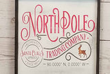 North Pole Christmas Sign