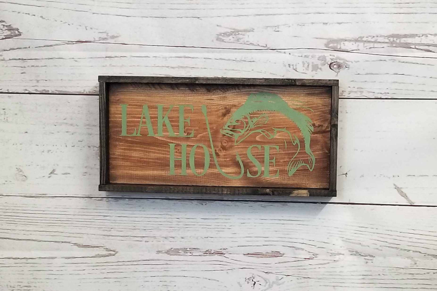 A rustic little sign for the lake house this summer.