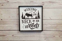 Cottage decor welcome sign