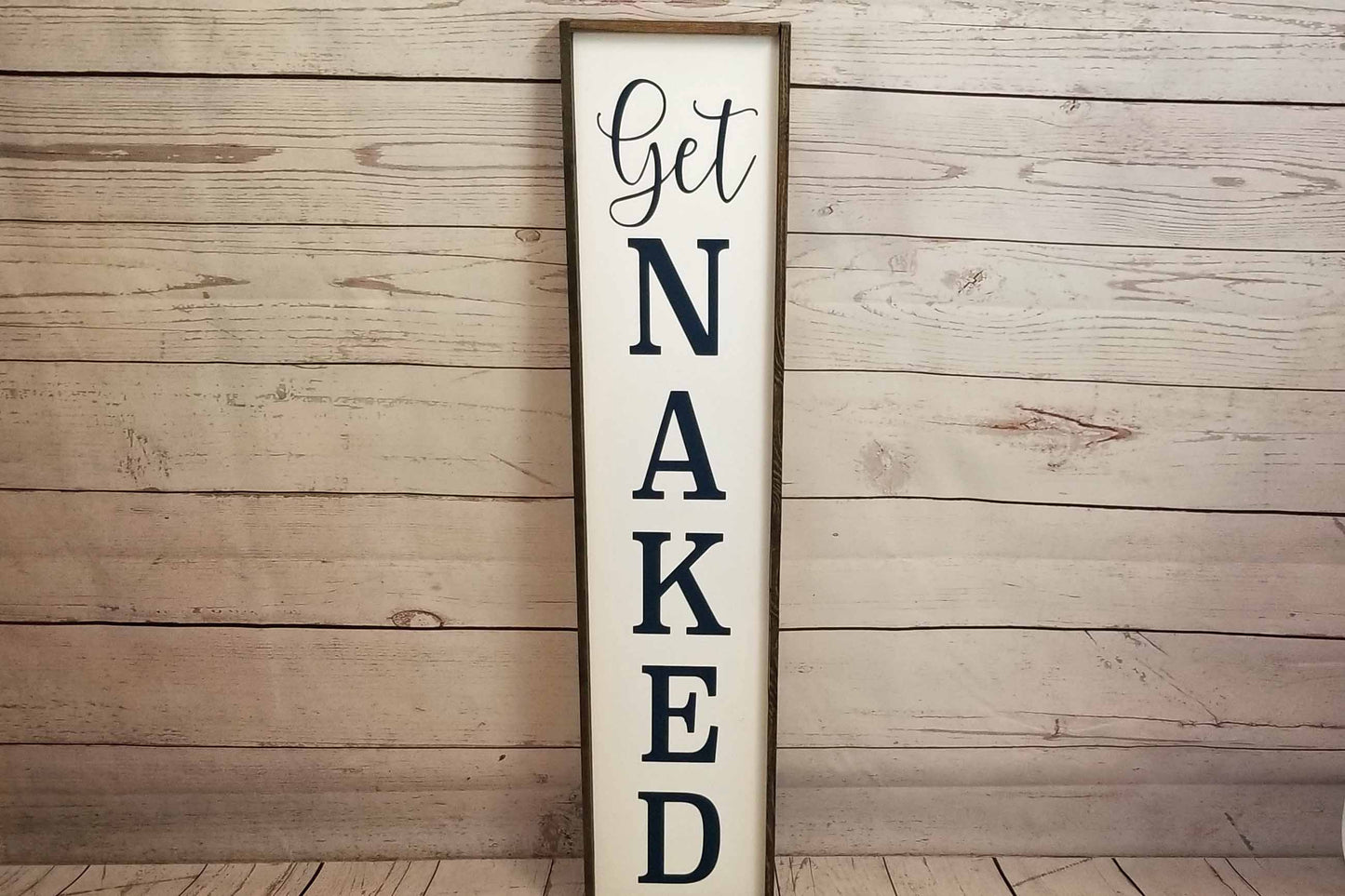 Get Naked Bathroom Sign