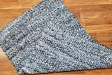 Recycled Denim Twined Rag Rug