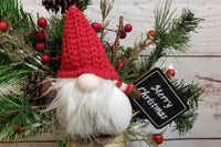 Gnome Figure Skate Christmas Table Centerpiece