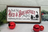 North Pole Bed and Breakfast Christmas Decor for the holidays