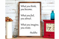 What you think you become Buddha quote