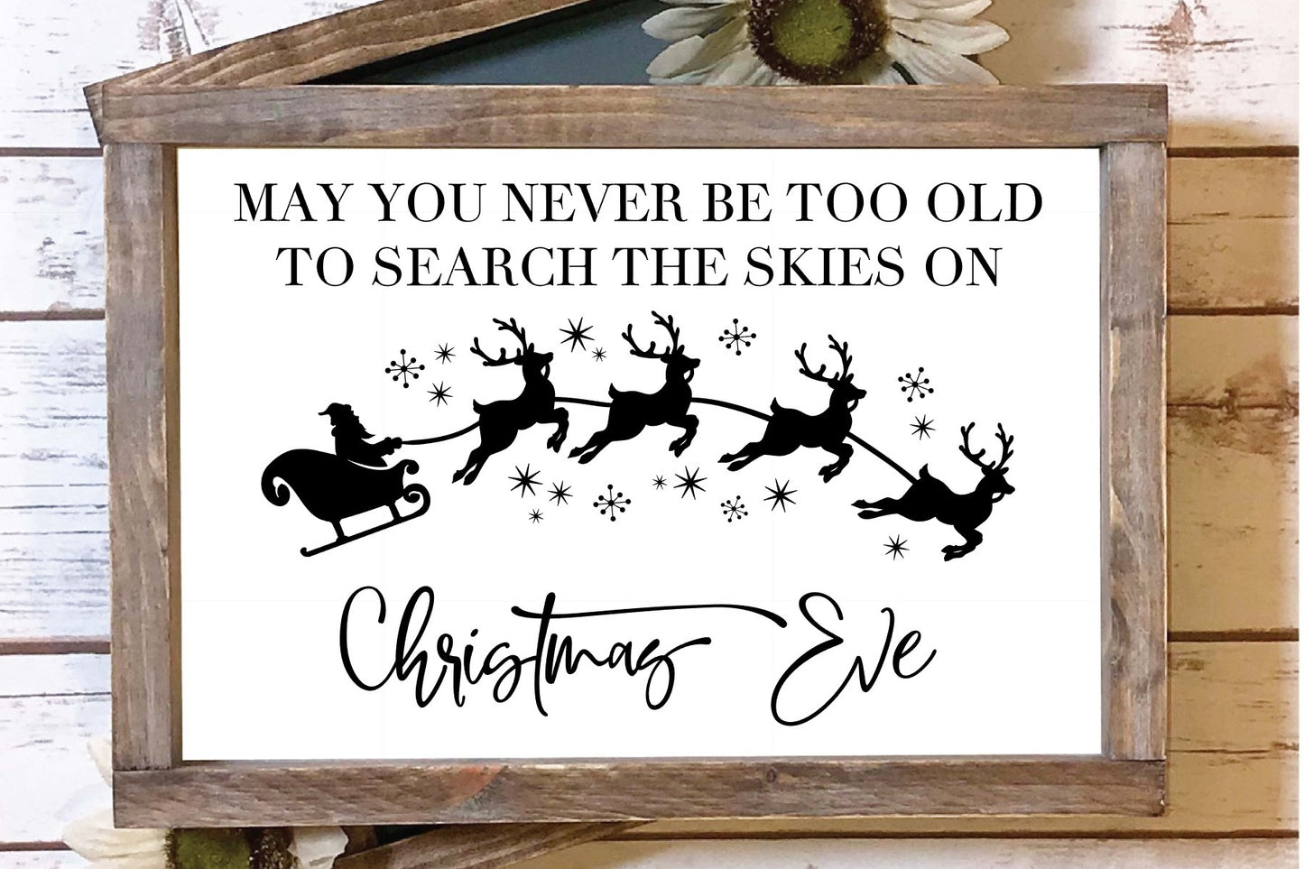 Christmas Eve Wood Sign