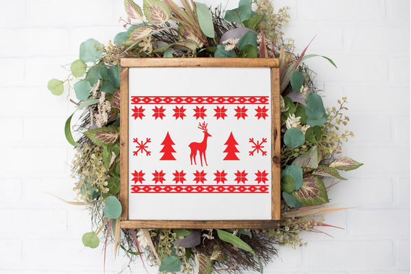 Christmas sweater boho farmhouse wall decor