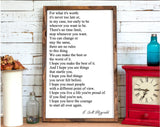 F. Scott Fitzgerald For What It's Worth Inspirational Wood Sign