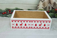 sweater pattern christmas gift box