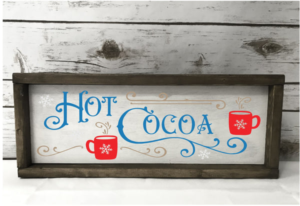 hot cocoa holiday sign