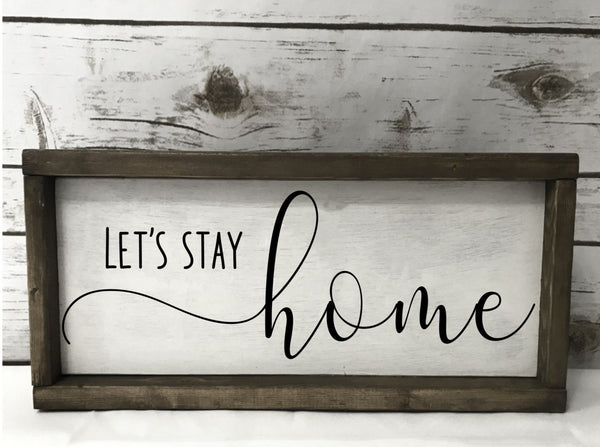 Let's stay home is our new normal of self-isolating and social distancing