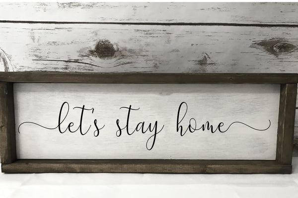 Let's stay home - in our safe, happy place during this time of self isolation and social distancing