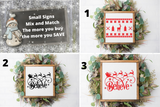 Christmas Signs Mix and Match