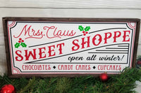 Sweet Shoppe Traditional Christmas Decorating Sign