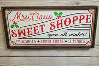 Sweet Shoppe Traditional Christmas Decorating Sign