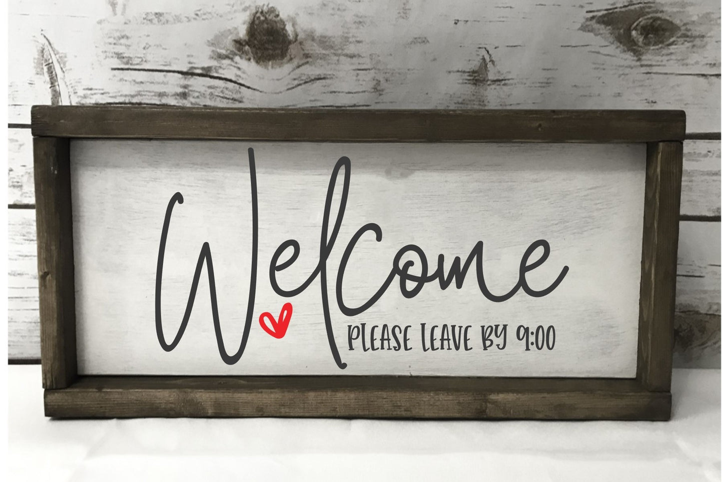 Funny welcome sign