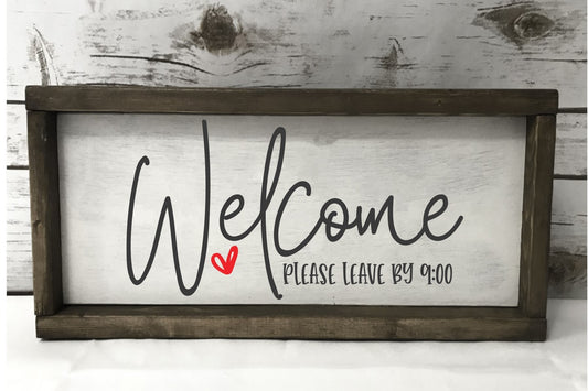 Funny welcome sign