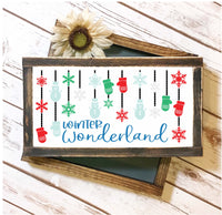 Festive Winter Wonderland Wood Sign