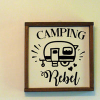 Camping Rebel RV Camping Wall Hanging