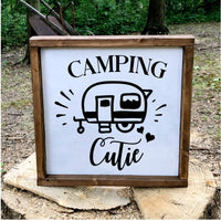 Camping Cutie RV Camping Wall Hanging