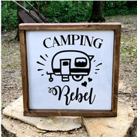 Camping Rebel RV Camping Wall Hanging