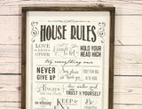 House Rules Sign, Fixer Upper, Farmhouse Style