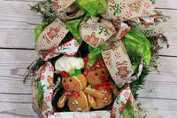 Gingerbread Christmas Swag -  Christmas Wreath